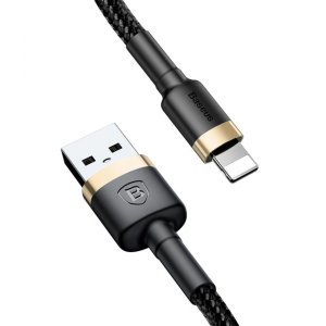 Кабель Baseus Kevlar 1м USB - Lightning для iPhone Золотой