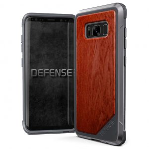 Противоударный чехол X-Doria Defense Lux Wood для Samsung Galaxy S8 Plus Коричневый