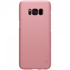 Чехол накладка Nillkin Frosted Shield для Samsung Galaxy S8 Plus Розовый