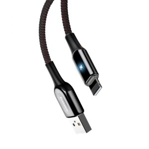 Кабель Baseus X-Type Light USB - Lightning 1м для iPhone Черный