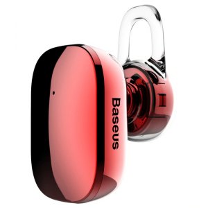 Беспроводная Bluetooth гарнитура для телефона Baseus Mini Wireless Earphone A02 Красная