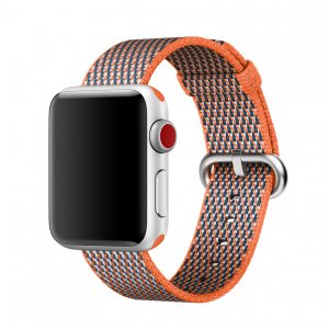 Ремешок нейлоновый Woven Nylon для Apple Watch (42мм) Оранжевый