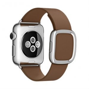 Ремешок кожаный Modern Buckle для Apple Watch (38mm) Коричневый