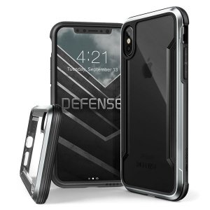 Противоударный чехол X-Doria Defense Shield для iPhone X Серебро