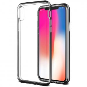 Чехол накладка VRS Design Crystal Bumper Case для iPhone X Черный