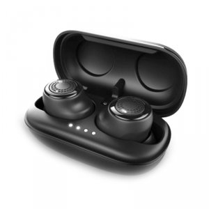Беспроводные вакуумные Bluetooth наушники с микрофоном Remax TWS-2 Черные