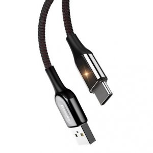 Кабель Baseus X-type Light 3А USB - Type C 1м Черный