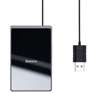 Беспроводная зарядка для телефона Baseus Card Ultra-thin 15 Вт Черная