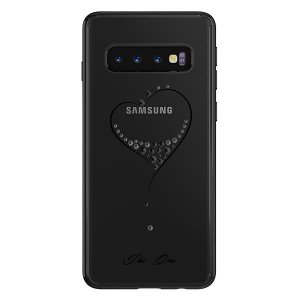 Чехол накладка Swarovski Kingxbar Wish Series для Samsung Galaxy S10 Черный