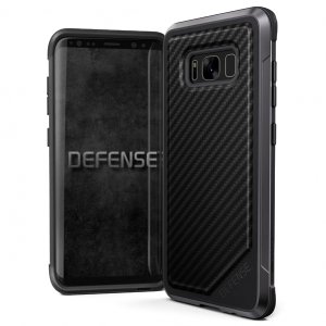 Противоударный чехол X-Doria Defense Lux для Samsung Galaxy S8 Черный карбон
