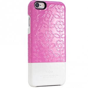 Чехол накладка Kajsa Glossy Flowers для iPhone 6 Plus / 6s Plus Розовый